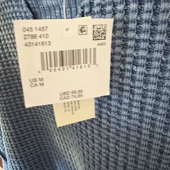 American Eagle Big Hug Crew Neck Waffle Shirt - Picture 10 of 10